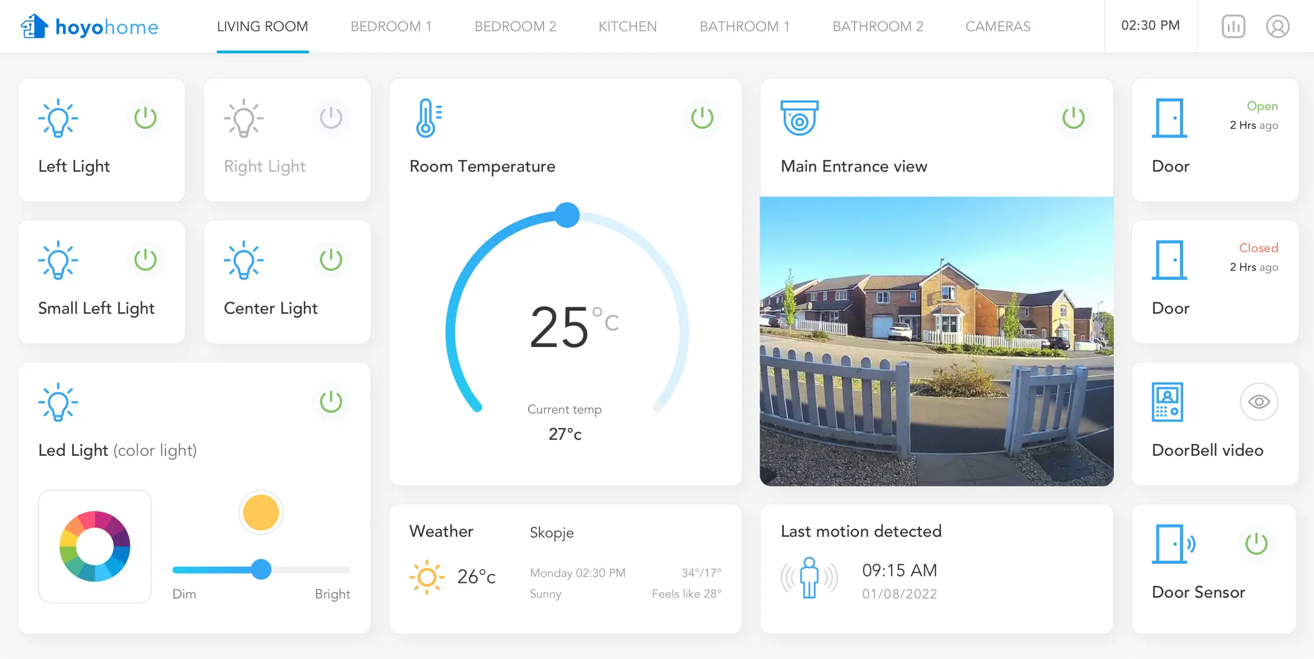 Hoyo Home interface