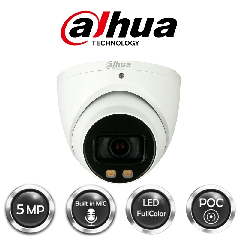 DAHUA HAC-HDW1509T-A-LED  5MP Full-color HDCVI Eyeball Camera