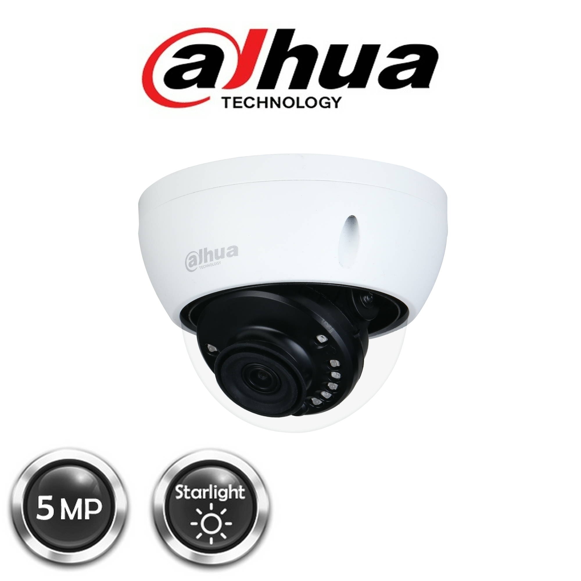 DAHUA HDBW1500EP - 2.8mm 5MP Starlight HDCVI IR Dome Camera